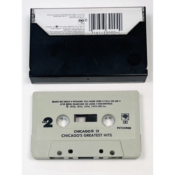 Chicago IX: Greatest Hits (Cassette, 1975, Columbia) PCT 33900 TESTED Works EUC - Picture 2 of 2